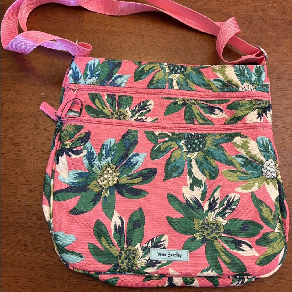 Vera Bradley Coral Pink Floral Crossbody Bag